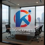 画像11: Kと円、人型が織りなす革新と信頼のロゴ (11)