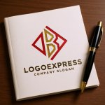 画像6: 幾何学的な B ロゴ (6)