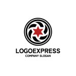 画像3: 回転する星と円が示す、卓越した推進力ロゴ (3)