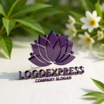 画像12: 蓮の花と人々が織りなす調和と成長のロゴ (12)