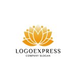 画像3: 蓮の花と人々が織りなす調和と成長のロゴ (3)