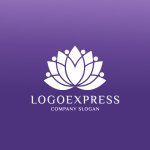 画像4: 蓮の花と人々が織りなす調和と成長のロゴ (4)