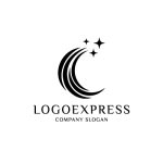 画像3: 三日月と星のアルファベットCロゴ (3)