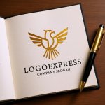 画像6: 不死鳥の飛翔と輝きを示す勝利のロゴ (6)