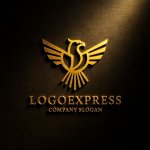 画像12: 不死鳥の飛翔と輝きを示す勝利のロゴ (12)