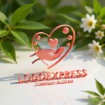 画像12: 手とハートの優しいロゴ (12)