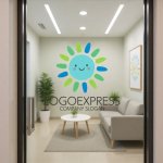 画像6: 笑顔の太陽とカラフルな光が輝くロゴ (6)