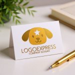 画像16: 星マークの可愛い犬のロゴ (16)