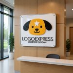 画像13: 星マークの可愛い犬のロゴ (13)