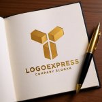 画像6: Y字型レンガの立体ロゴ (6)