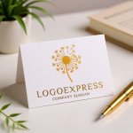 画像16: 希望と広がりを象徴するタンポポの綿毛ロゴ (16)