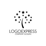 画像3: 星の木とカラフルな夢ロゴ (3)