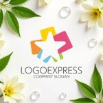 画像9: カラフルな星とスクエアが織りなすのロゴ (9)