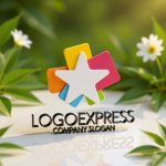 画像12: カラフルな星とスクエアが織りなすのロゴ (12)