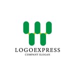 画像3: Wの繋がりとネットワークを示すモダンロゴ (3)