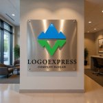 画像10: Vと山が示す挑戦と成長のロゴ (10)