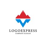 画像3: Vと山が示す挑戦と成長のロゴ (3)