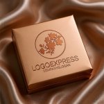 画像14: 桜の枝と円が彩る和風エレガントロゴ (14)