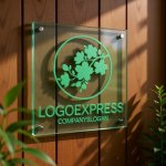 画像11: 桜の枝と円が彩る和風エレガントロゴ (11)