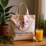 画像8: 桜の枝と円が彩る和風エレガントロゴ (8)