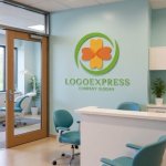 画像5: 四つ葉のクローバーと円が彩る自然と調和のロゴ (5)