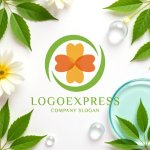 画像9: 四つ葉のクローバーと円が彩る自然と調和のロゴ (9)