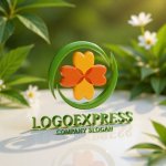 画像12: 四つ葉のクローバーと円が彩る自然と調和のロゴ (12)