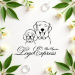 画像9: 犬の笑顔と幸せを表現したロゴ (9)