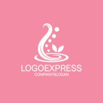 画像4: 水面と曲線が描く、優しさと癒しのロゴ (4)