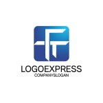 画像1: FとTの連結が示す、信頼と技術のモダンロゴ (1)