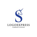 画像3: Sとユニコーンの優雅なロゴ (3)