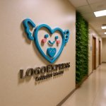 画像15: 笑顔のハートと翼が彩る、優しさと保護のロゴ (15)