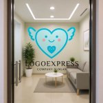 画像6: 笑顔のハートと翼が彩る、優しさと保護のロゴ (6)