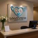 画像8: 笑顔のハートと翼が彩る、優しさと保護のロゴ (8)