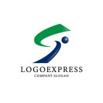 画像3: Sと人型が躍動する情熱と推進のロゴ (3)