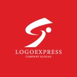 画像4: Sと人型が躍動する情熱と推進のロゴ (4)