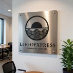 画像7: 青海波と日の出が象徴する、和の円形ロゴ (7)