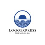 画像3: 青海波と日の出が象徴する、和の円形ロゴ (3)