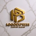 画像13: PとB、六角形が連結するダイナミックなロゴ (13)