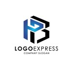 画像3: PとB、六角形が連結するダイナミックなロゴ (3)