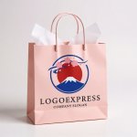 画像6: 富士山と桜の和風ロゴ (6)