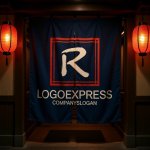 画像15: 和風の筆記体「R」が示す情熱と信頼のロゴ (15)