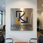 画像7: 筆文字Kとモダンフレームの信頼ロゴ (7)