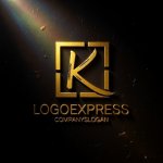 画像12: 筆文字Kとモダンフレームの信頼ロゴ (12)