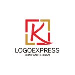 画像3: 筆文字Kとモダンフレームの信頼ロゴ (3)