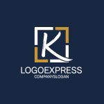 画像4: 筆文字Kとモダンフレームの信頼ロゴ (4)