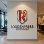 画像10: Rと盾が示す、堅牢な信頼と情熱のロゴ (10)