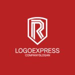 画像4: Rと盾が示す、堅牢な信頼と情熱のロゴ (4)