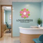 画像5: 笑顔の桜の花びらが彩るのロゴ (5)