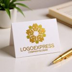 画像16: 笑顔の桜の花びらが彩るのロゴ (16)